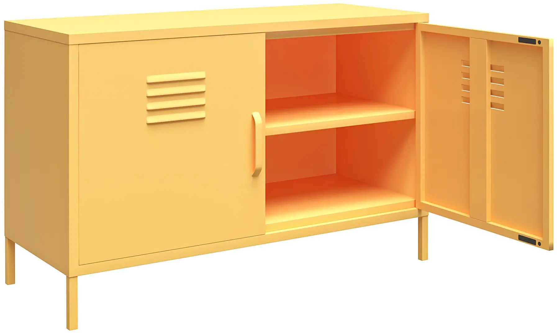 Cache Yellow 2-Door Metal Locker-6