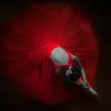 Red Ballerina Tempered Glass Wall Art