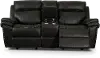 Clearance Black Gliding Reclining Loveseat