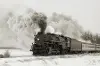 Train Tempered Glass With Foil Wall Art