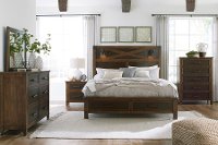 Bromwich Walnut Brown 4 Piece Queen Bedroom Set