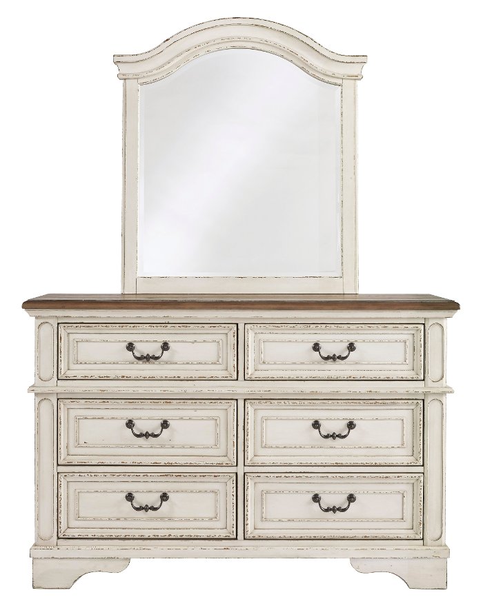 Amie Antiqued White Dresser