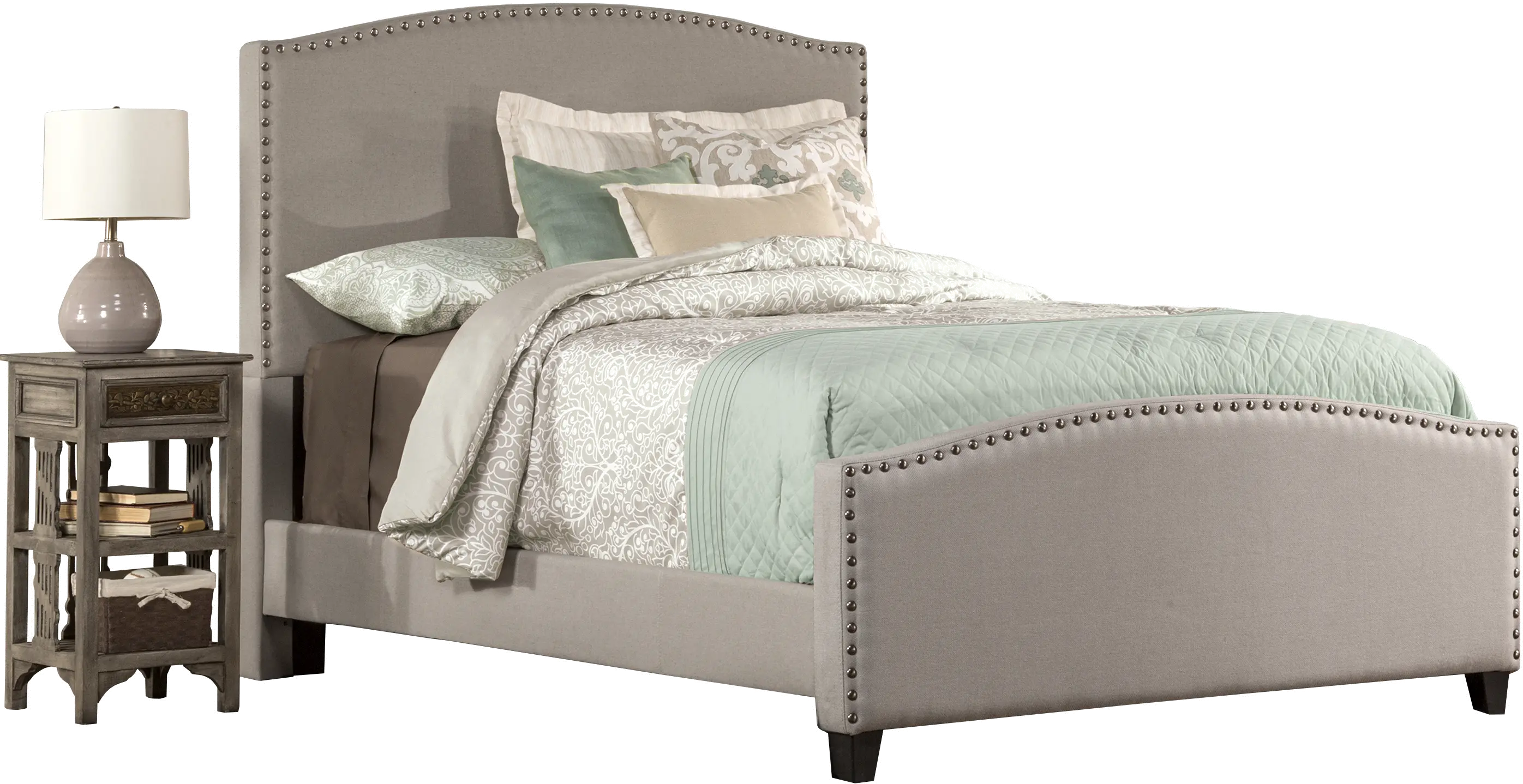Kerstein Dove Gray Queen Upholstered Bed-2