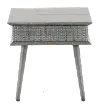 FG-EVNST-AL Drew & Jonathan Home Evans Gray Patio Side Table