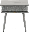 FG-EVNST-AL Drew & Jonathan Home Evans Gray Patio Side Table