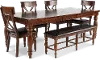 Kingston Brown 6 Piece Dining Room Set