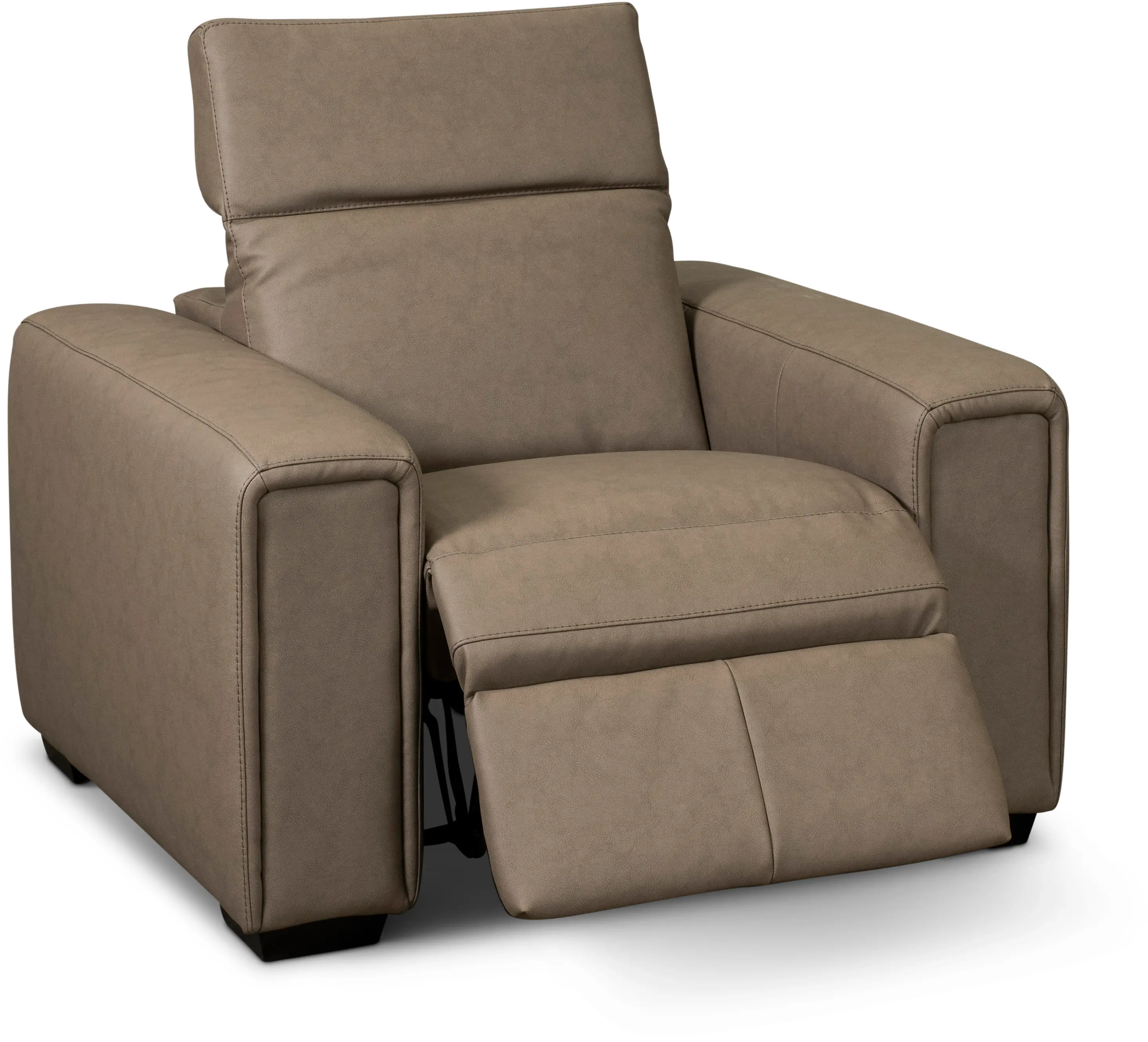 Titan Taupe Wall Hugger Power Recliner-1