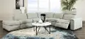 Titan Ash Gray 5 Piece Power Reclining Sectional