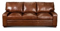 Anejo Brown Leather Sofa