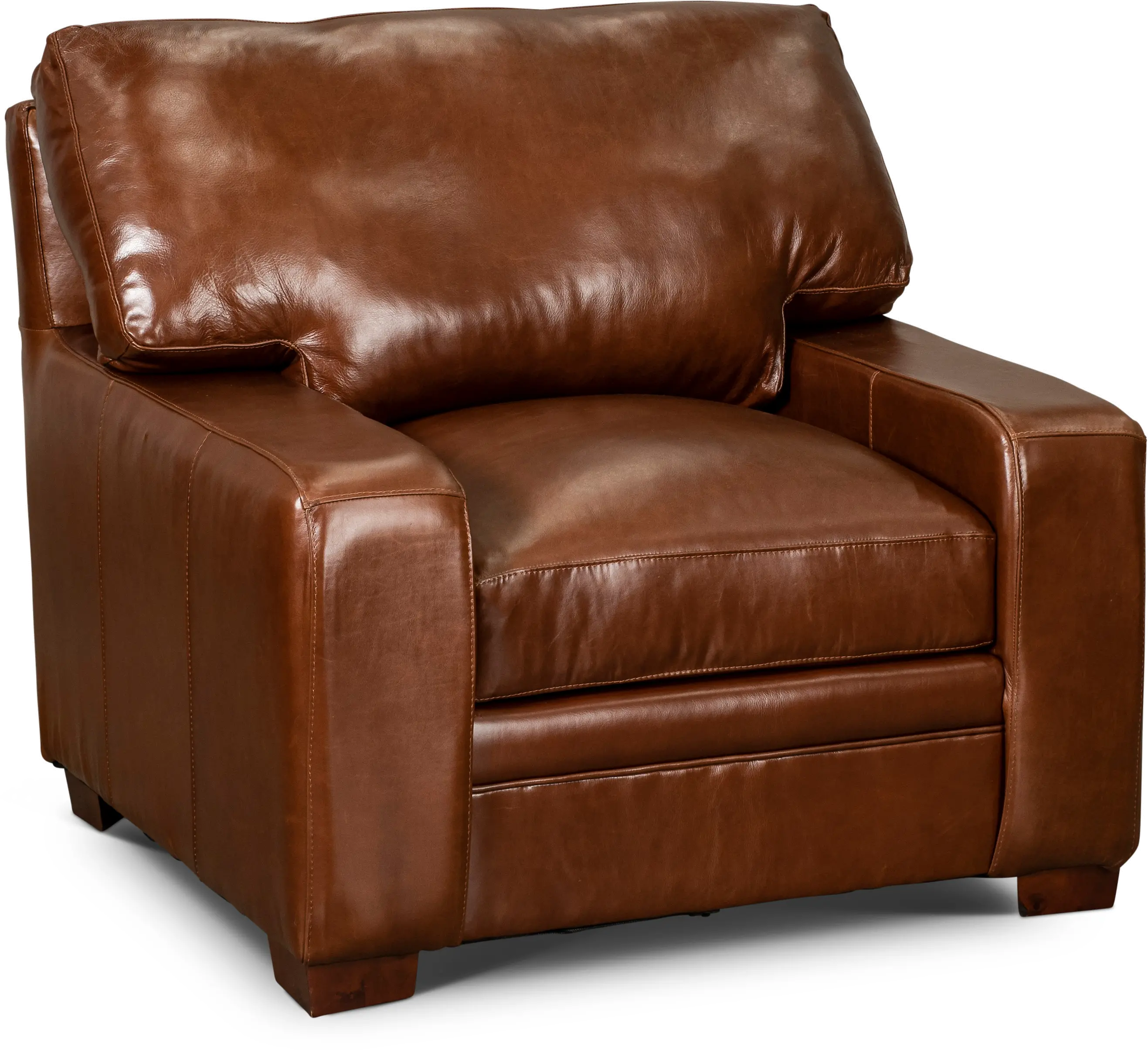 Anejo Brown Leather Chair-1