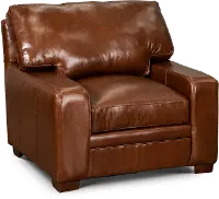 Anejo Brown Leather Chair