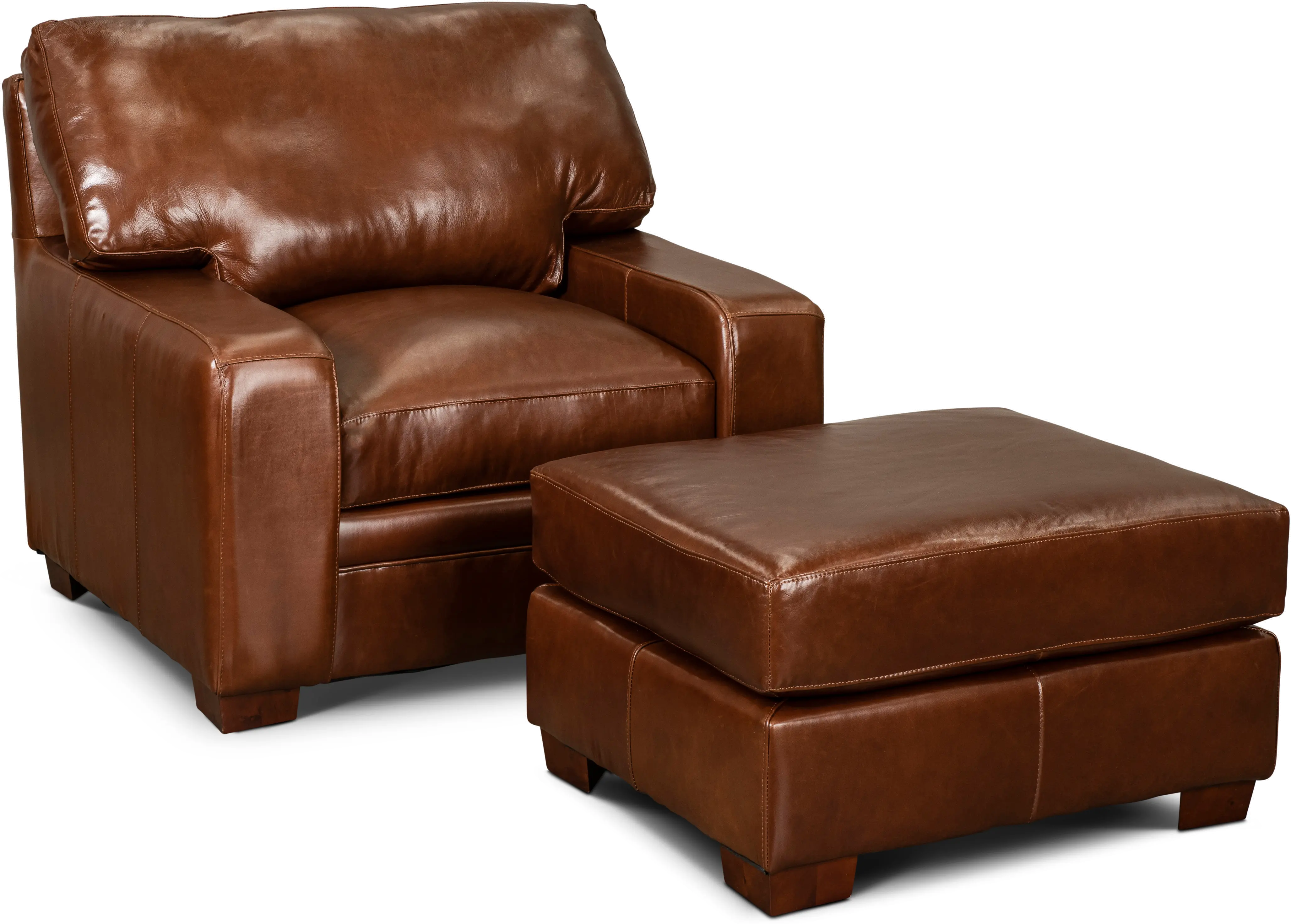 Anejo Brown Leather Chair-2