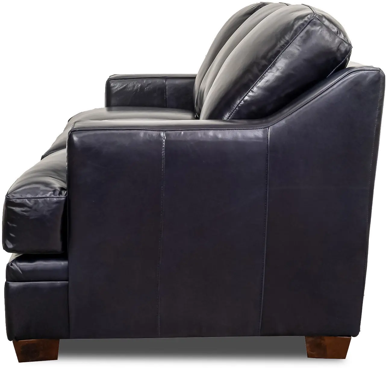 Azul Blue Leather Sofa-2