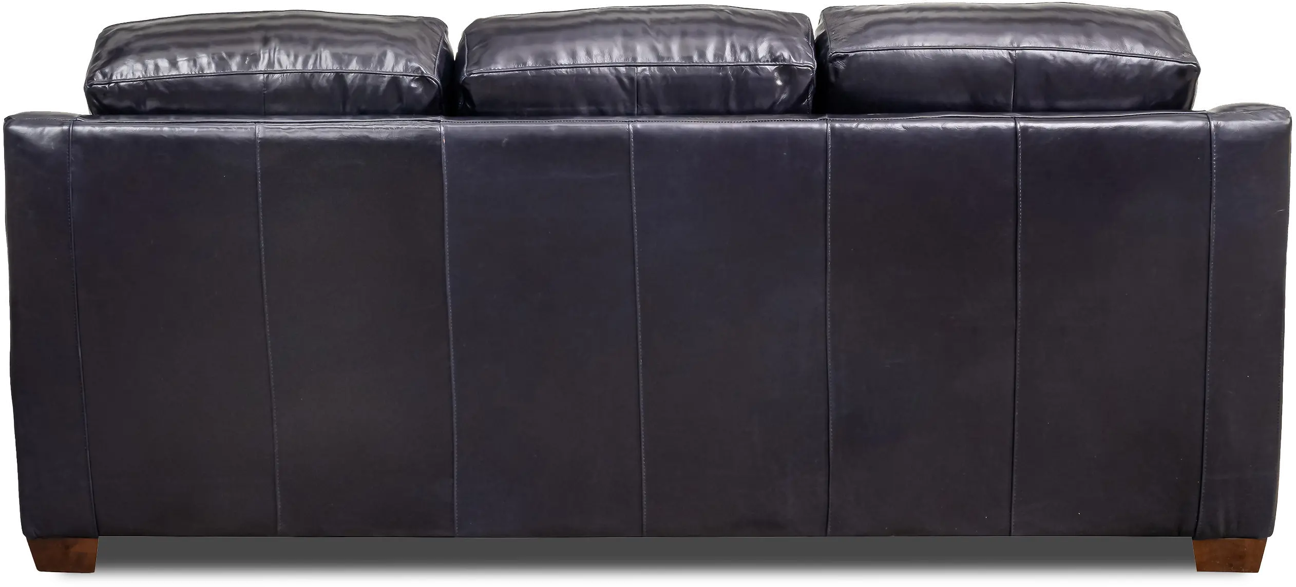 Azul Blue Leather Sofa-4