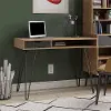 Concord Mid-Century Modern Natural/Black Computer Desk