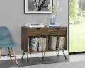 Concord Mid-Century Modern Walnut Turntable Stand