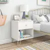 Finley Contemporary White Nightstand