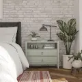 Her Majesty Cottage Pale Green 2-Drawer Nightstand