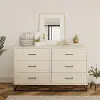 Kelly Transitional Ivory Oak 6-Drawer Dresser