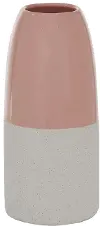 Pink and White Ceramic Vase