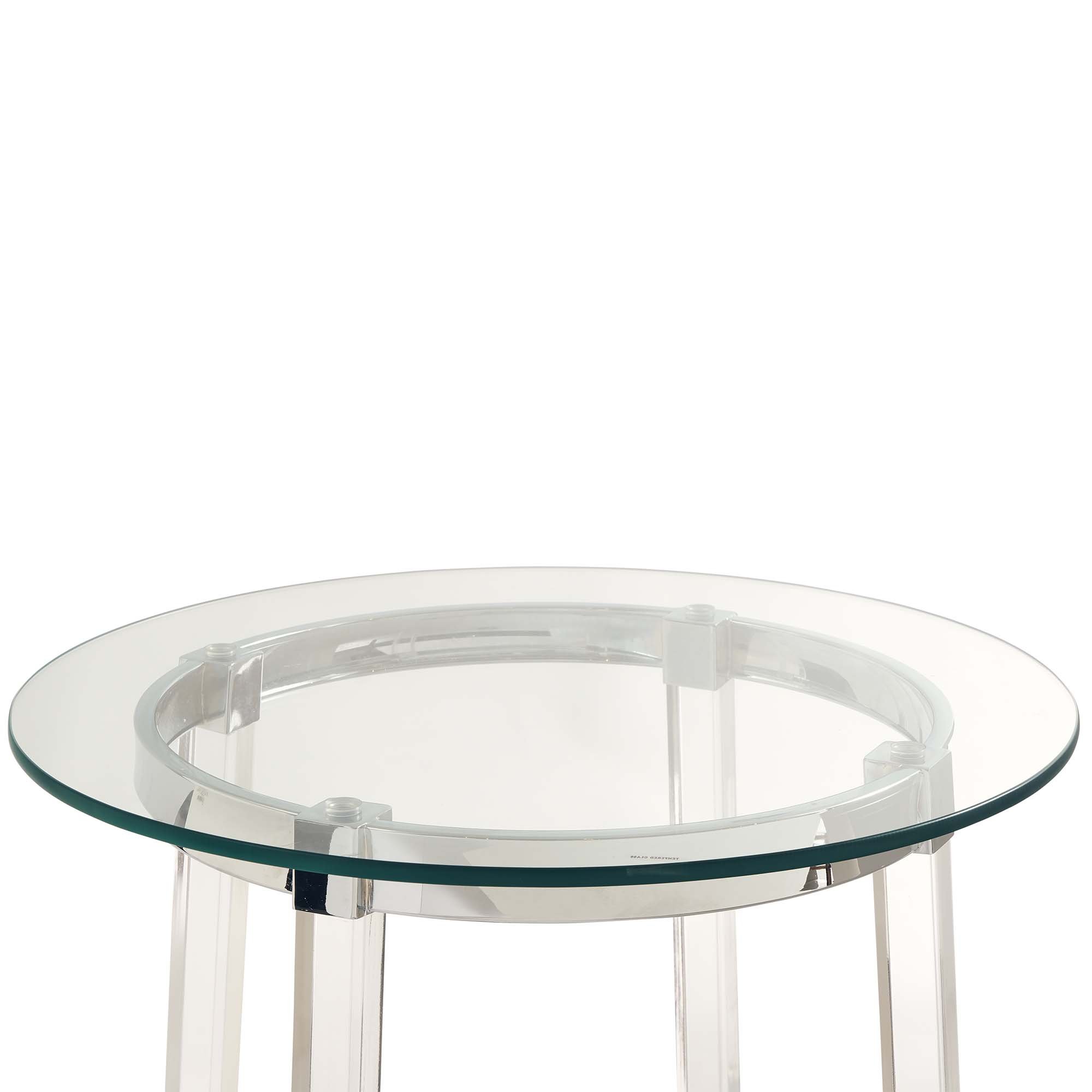 Lucinda Glass and Chrome Metal End Table-3