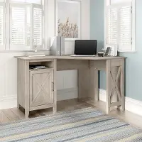 KWD254WG-03 Key West Farmhouse Washed Gray 54W Corner Desk