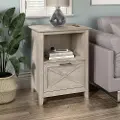 KWF124WG-Z1 Key West Farmhouse Washed Gray End Table - Bush Furniture