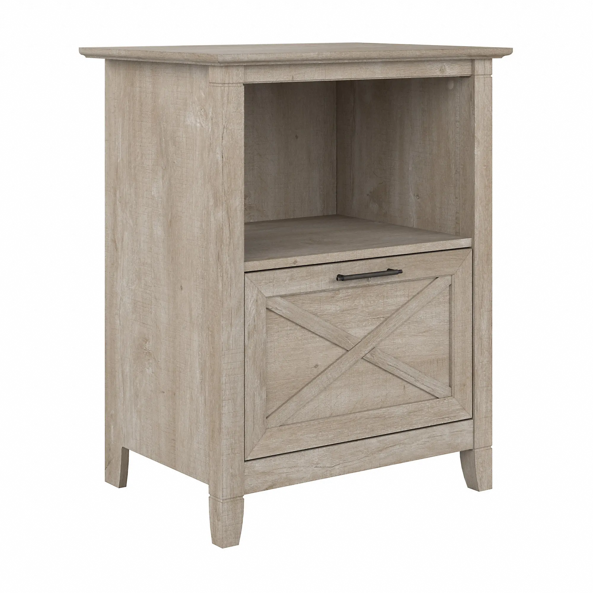 KWF124WG-Z1 Key West Farmhouse Washed Gray End Table-2
