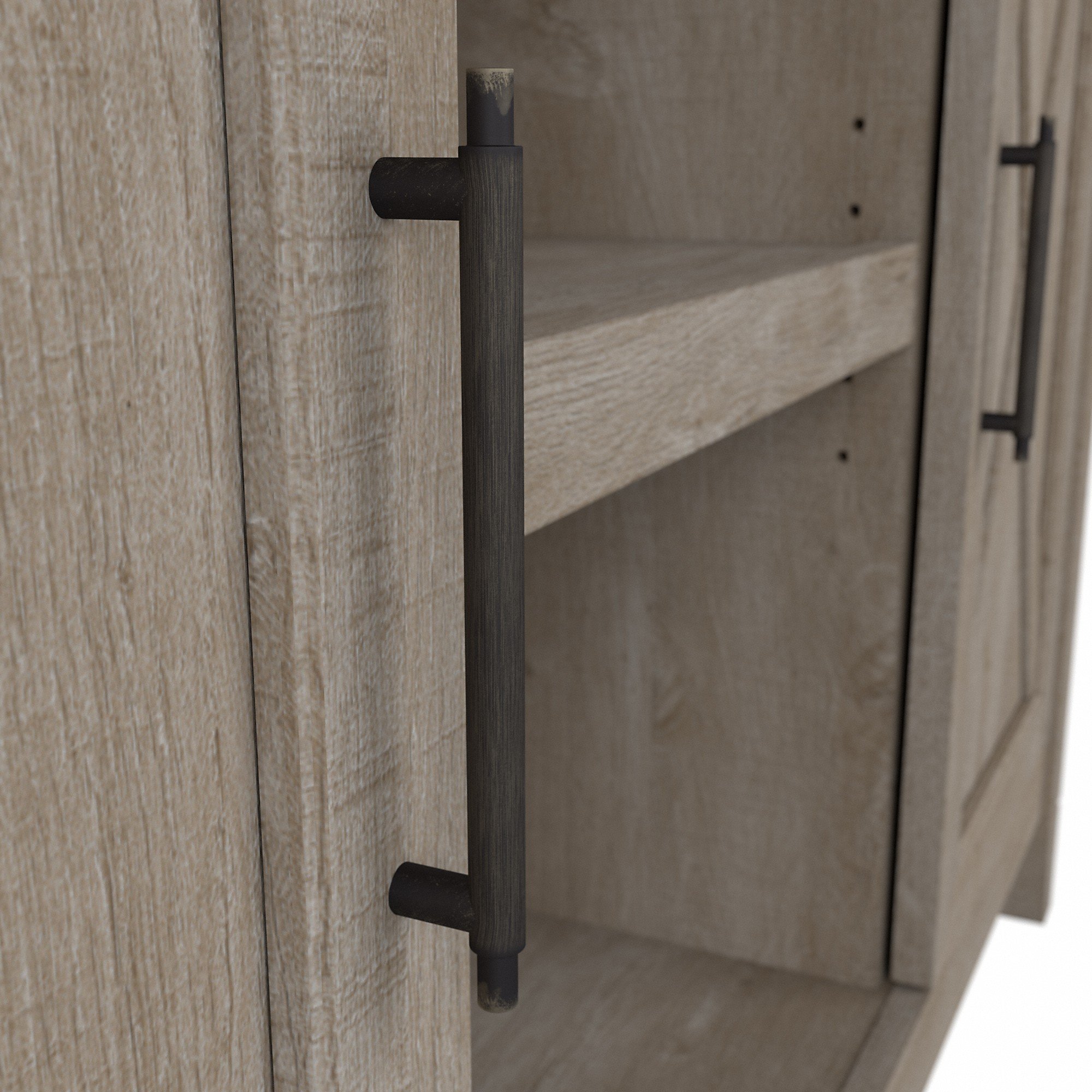 Key West Washed Gray Accent Cabinet-5