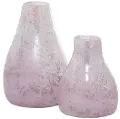 Small Mauve/White 8.6 Inch Vase