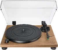 AT-LPW40WN/TURNTABLE Audio Technica Walnut Manual Belt-Drive Turntable