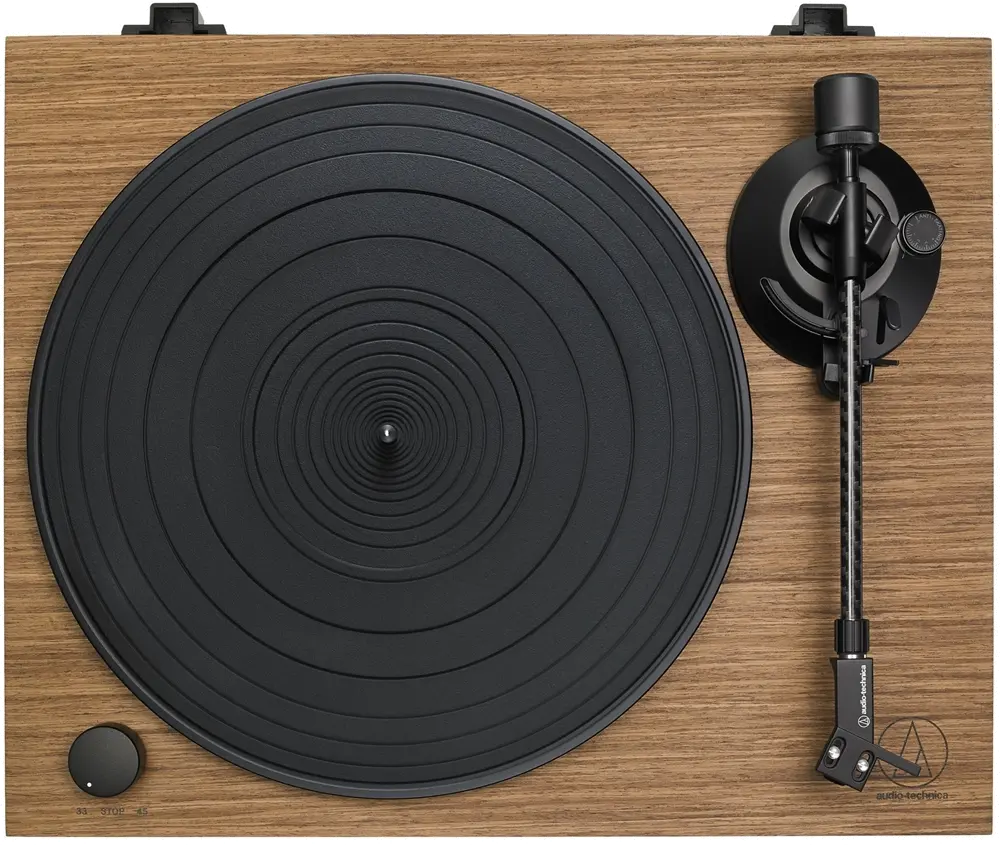 AT-LPW40WN/TURNTABLE Audio Technica Walnut Manual Belt-Drive Turntable-3