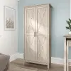 KWS266WG-03 Key West Farmhouse Washed Gray 2-Door Tall Storage Cabinet - Bush Furniture