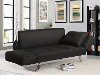 Miley Serta Black Convertible Sofa