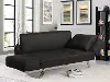 Miley Serta Black Convertible Sofa