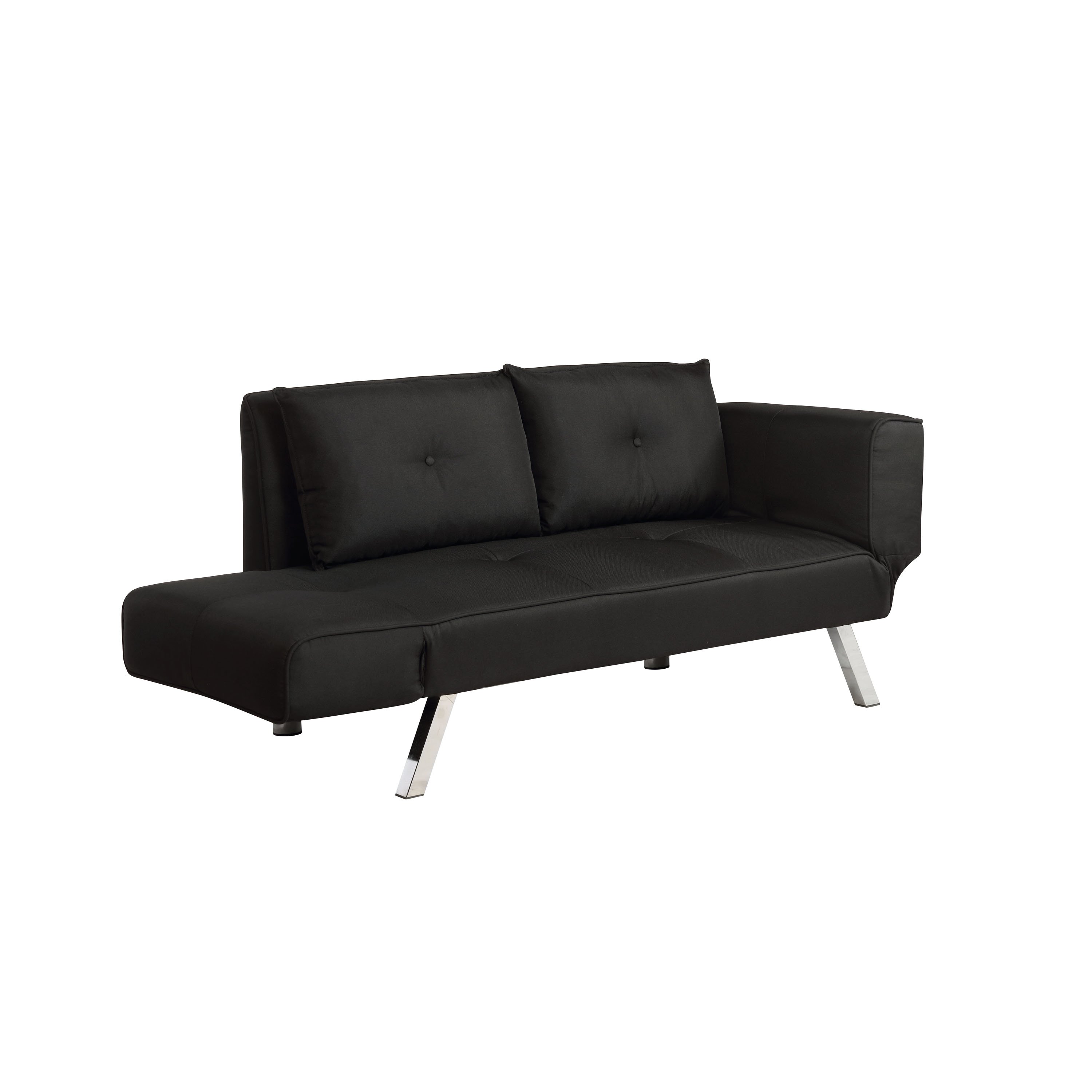 Miley Serta Black Convertible Sofa-2