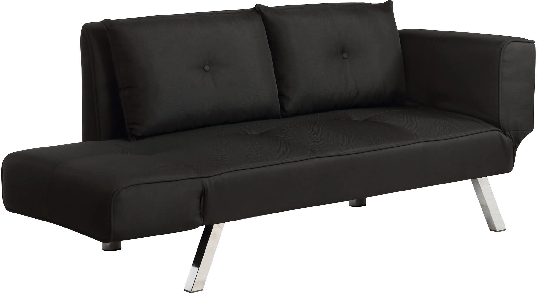Miley Serta Black Convertible Sofa-2