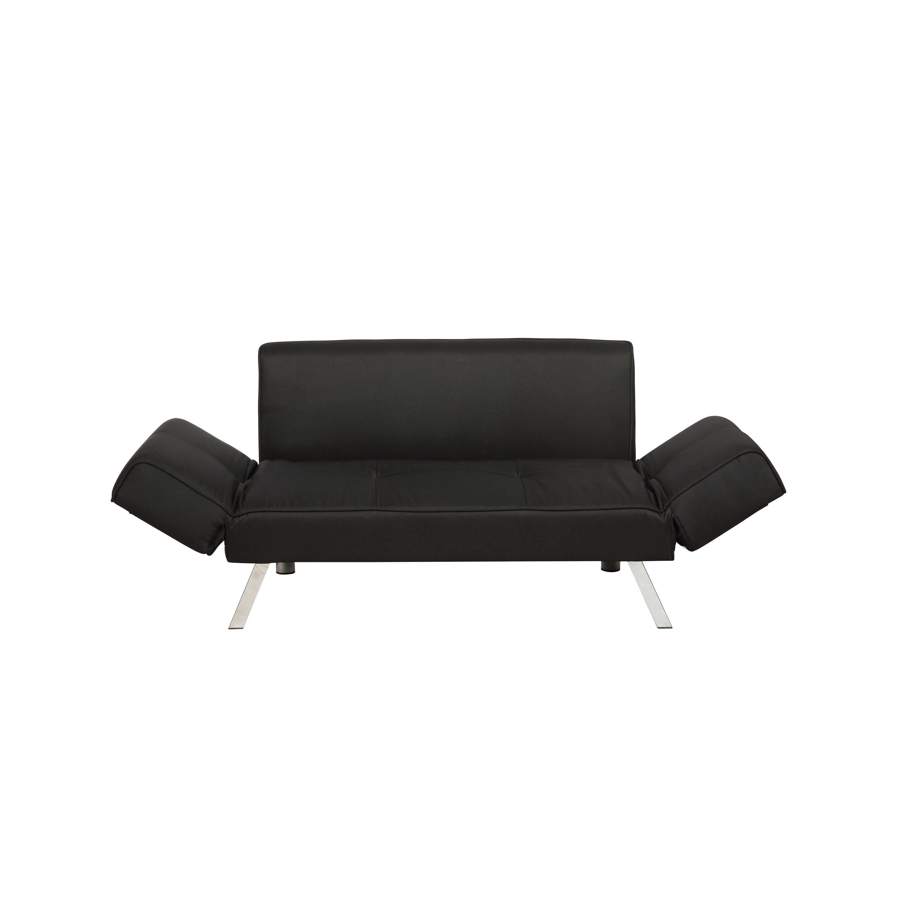 Miley Serta Black Convertible Sofa-3