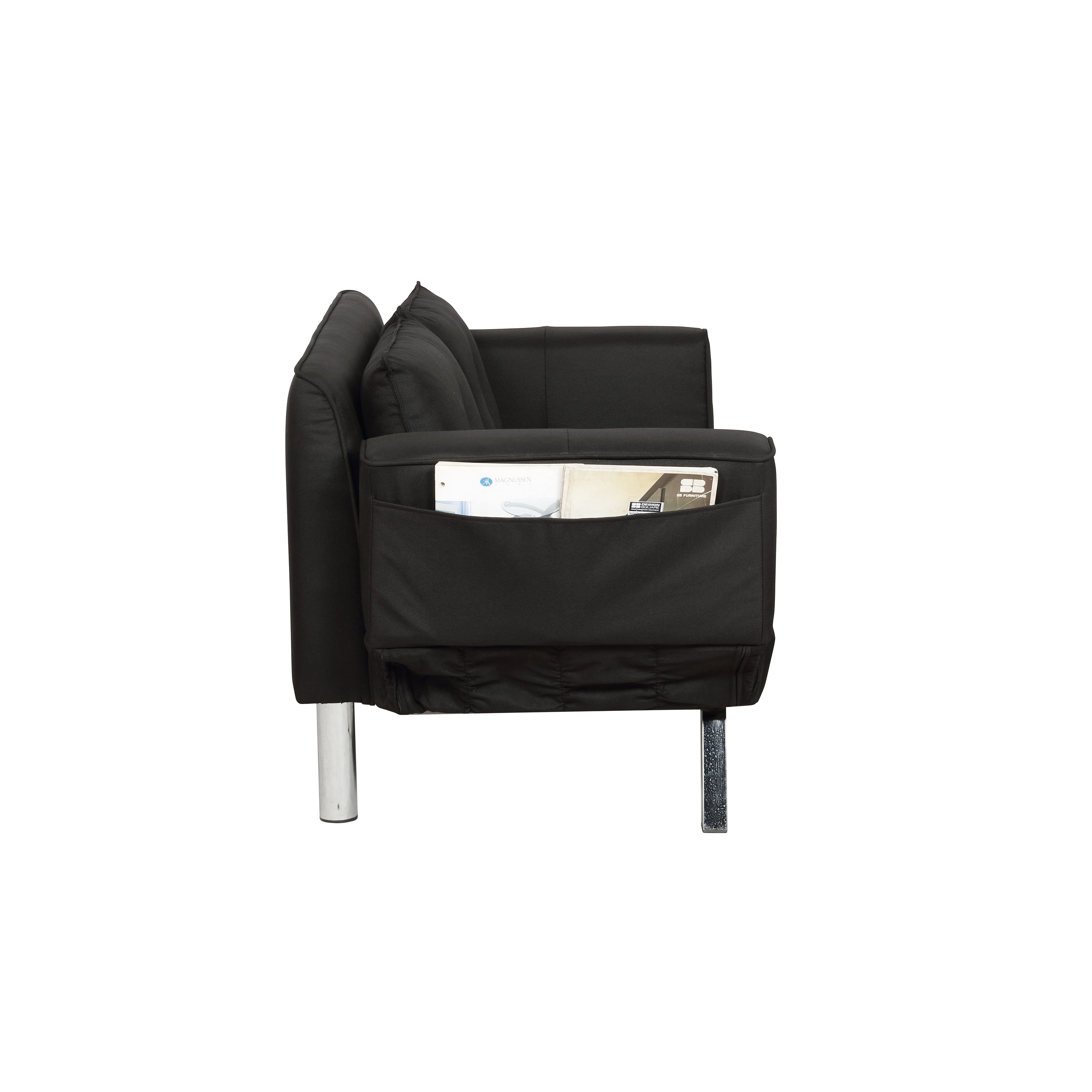 Miley Serta Black Convertible Sofa-6