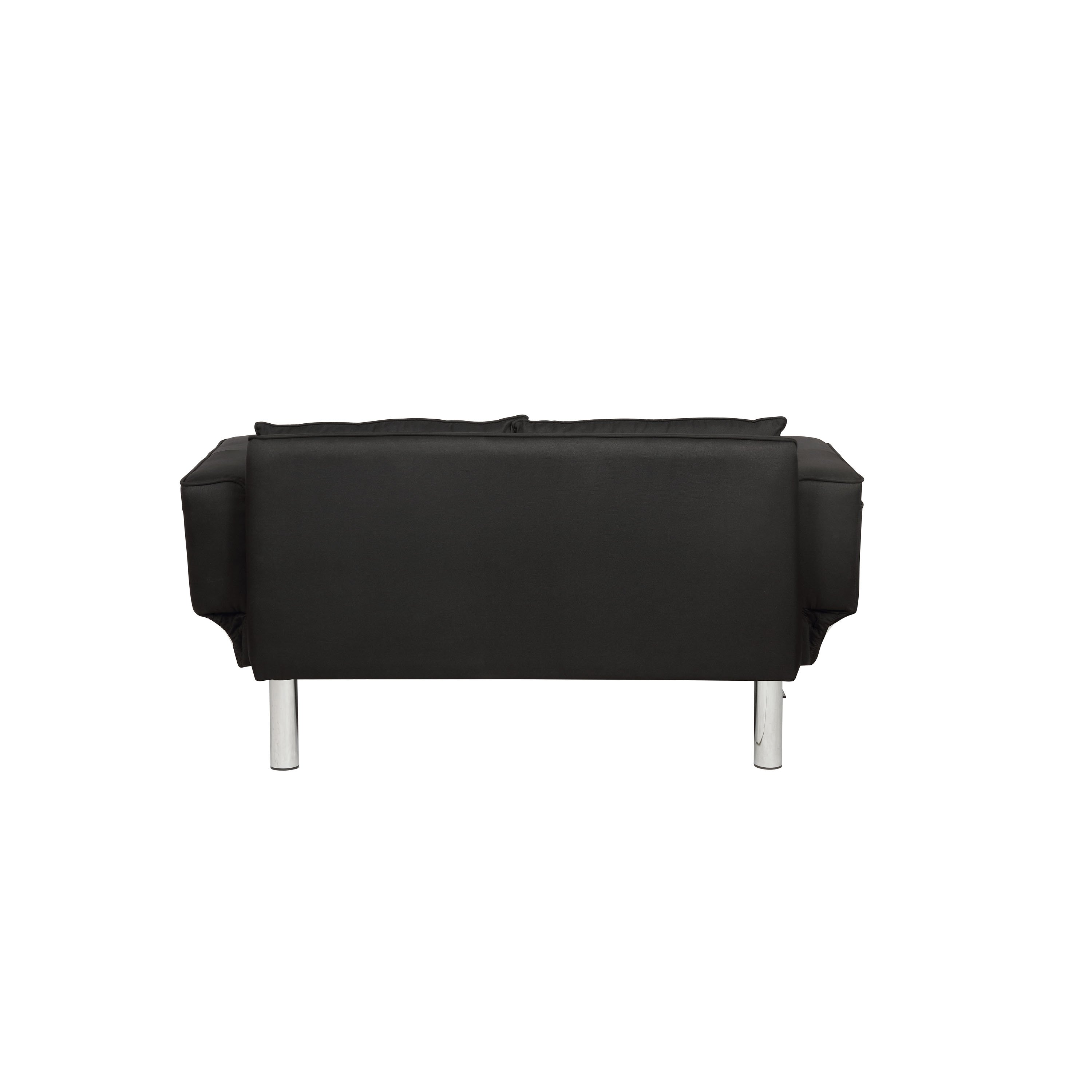 Miley Serta Black Convertible Sofa-7