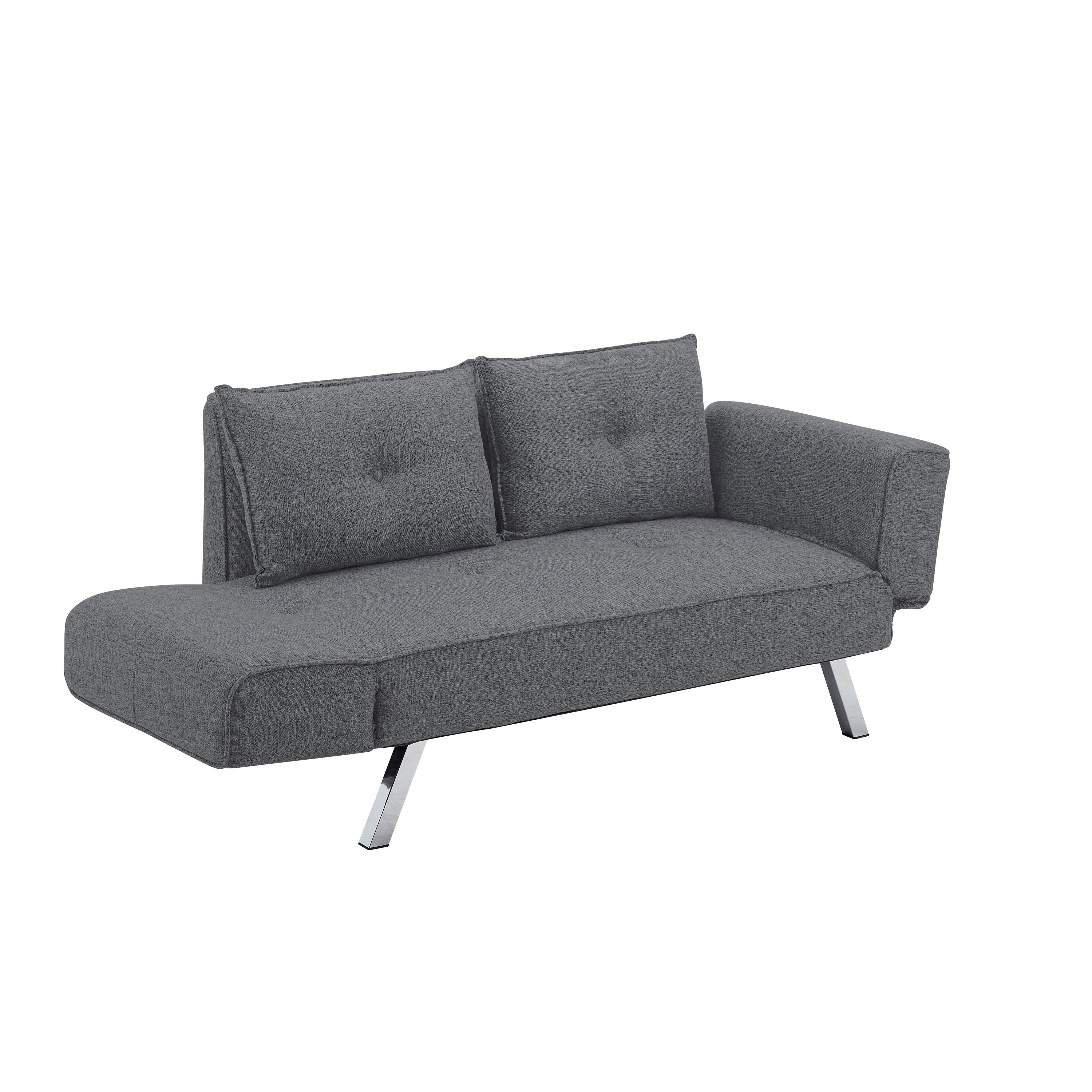 Miley Serta Gray Convertible Sofa-2