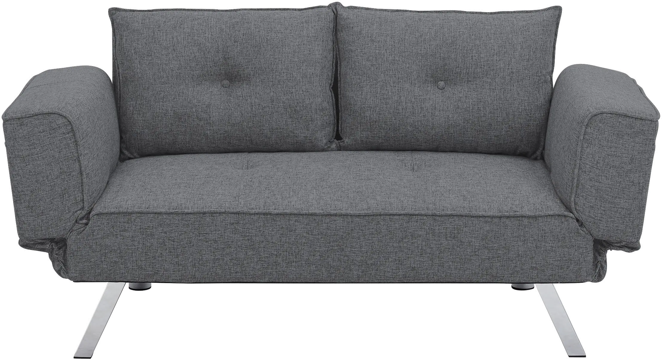 Miley Serta Gray Convertible Sofa-4