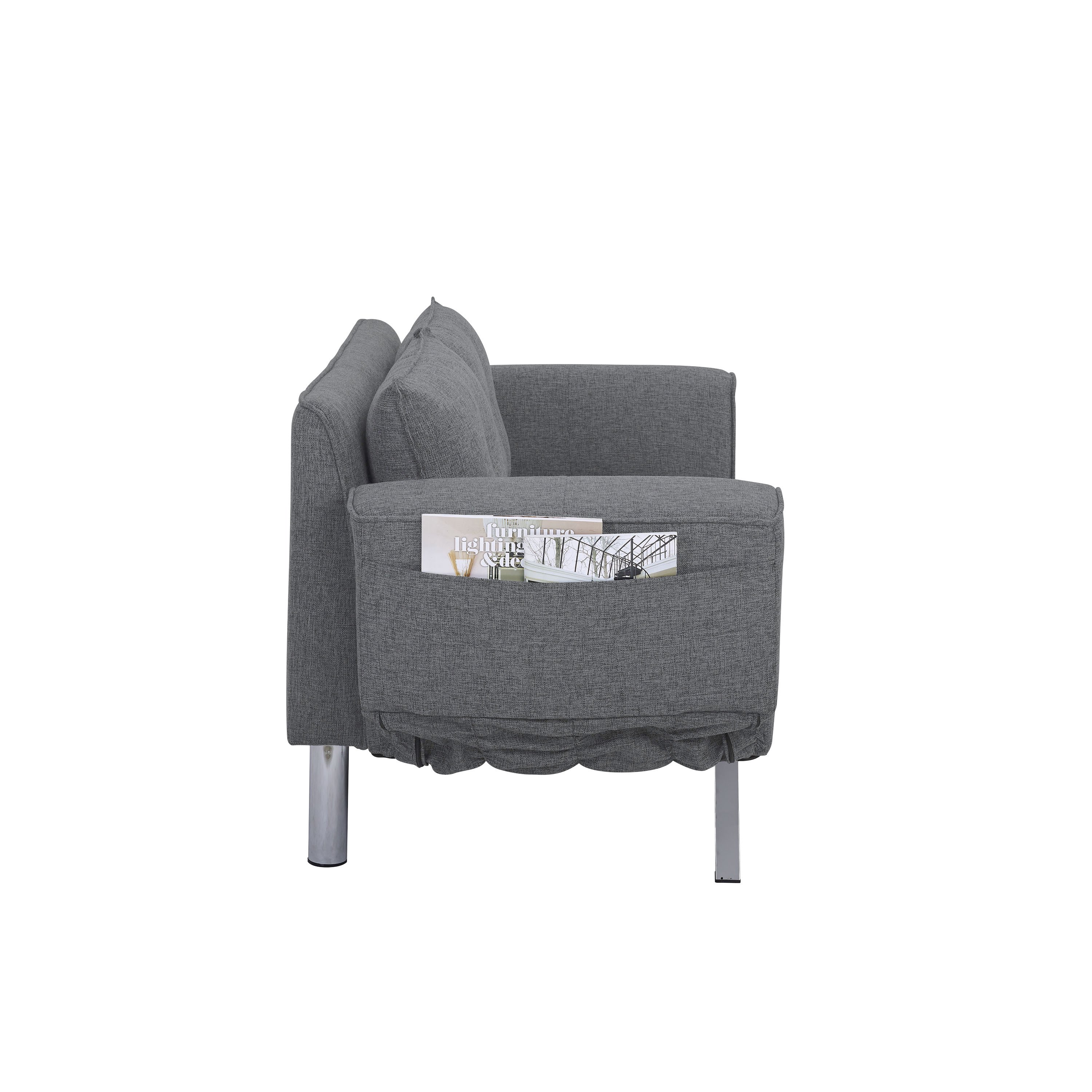 Miley Serta Gray Convertible Sofa-6