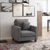 Georgia Contemporary Grey Fabric Upholstered Accent Chair