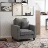 Georgia Contemporary Grey Fabric Upholstered Accent Chair