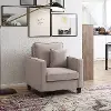 Georgia Contemporary Taupe Fabric Upholstered Accent Chair
