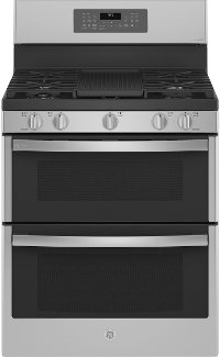 PGB965YPFS GE Profile Double Oven Gas Range - Fingerprint Resistant Stainless Steel