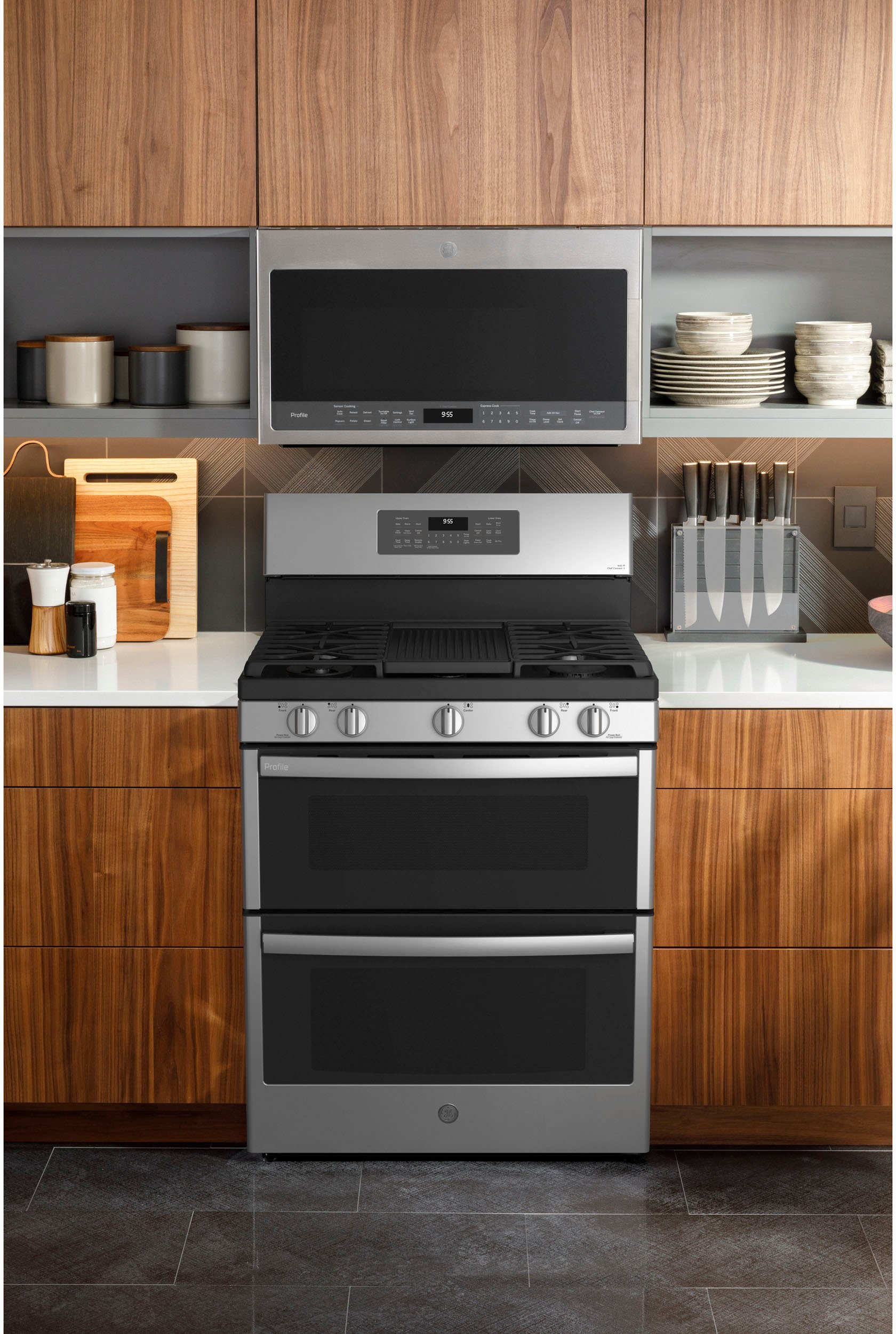 PGB965YPFS GE Profile Double Oven Gas Range - Fingerprint Resistant Stainless Steel-5