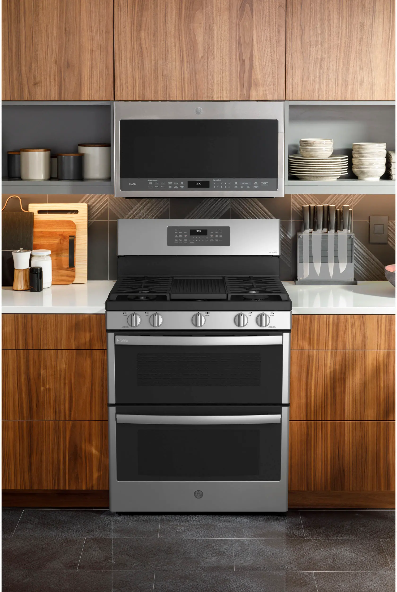 PGB965YPFS GE Profile Double Oven Gas Range - Fingerprint Resistant Stainless Steel-5