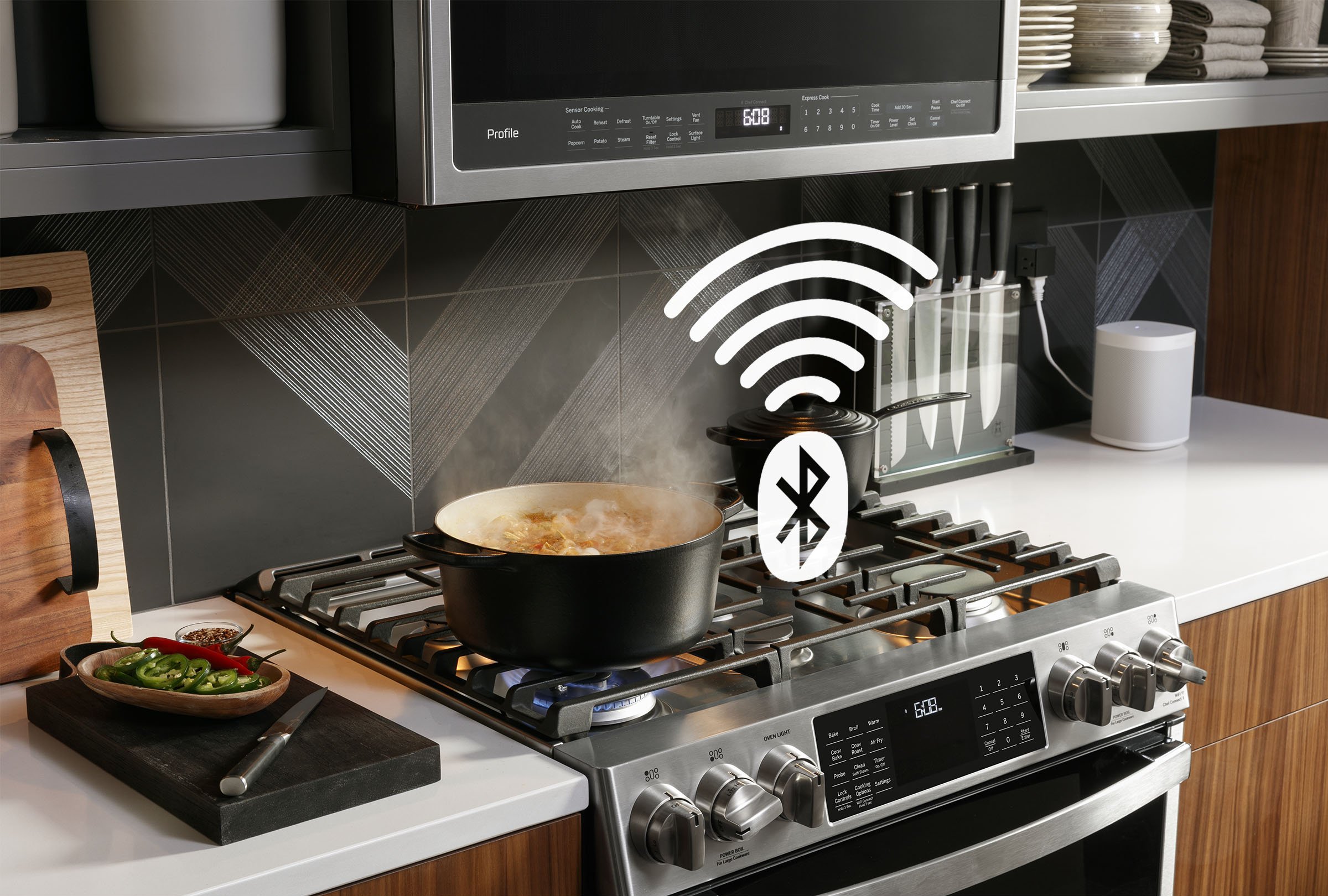 PGB965YPFS GE Profile Double Oven Gas Range - Fingerprint Resistant Stainless Steel-6